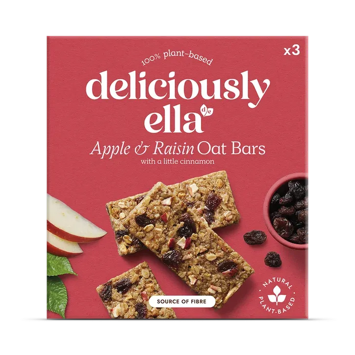 Deliciously Ella Apple Raisin & Cinnamon Oat Bar Multipack 3x50g