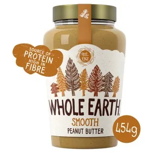 Whole Earth Smooth Peanut Butter 454g – Now £3 @ Morrisons
