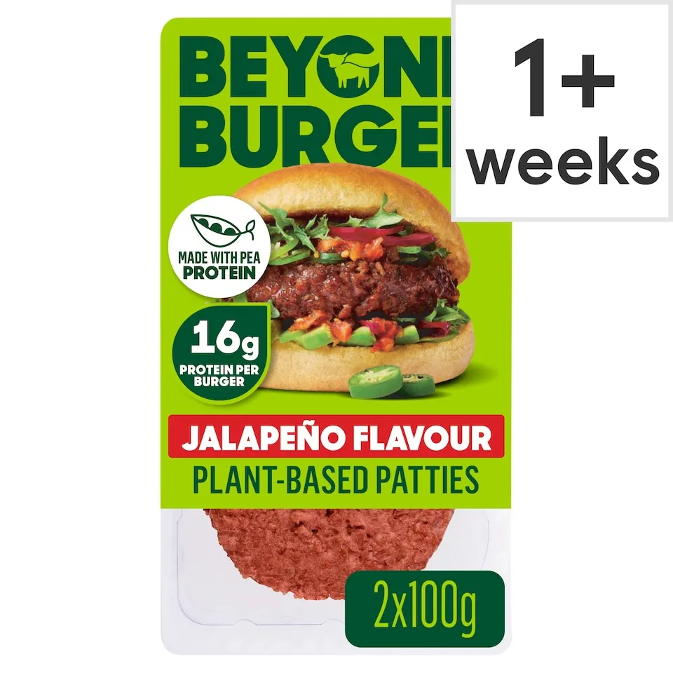 Beyond Burger Jalapeño Patties 200g £3 Clubcard Price @ Tesco