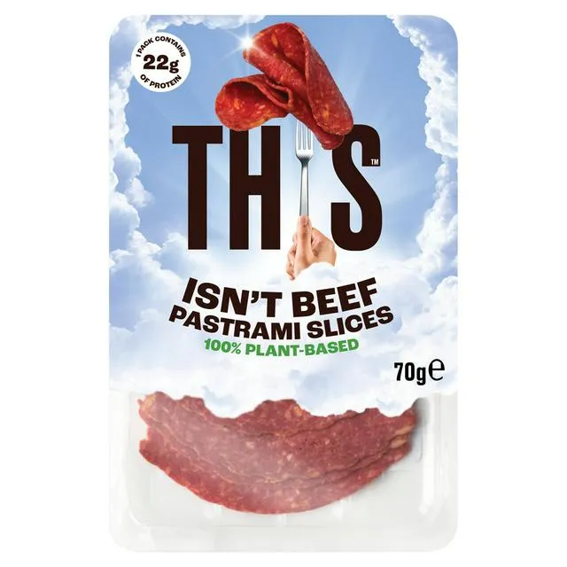 THIS Isn't Beef Pastrami Slices 70g Nectar Price £1.90 @ Sainsbury's