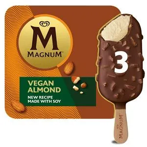 Magnum Collection Vegan Almond Ice Cream Sticks 3x90ml Nectar Price £3.25 @ Sainsbury's
