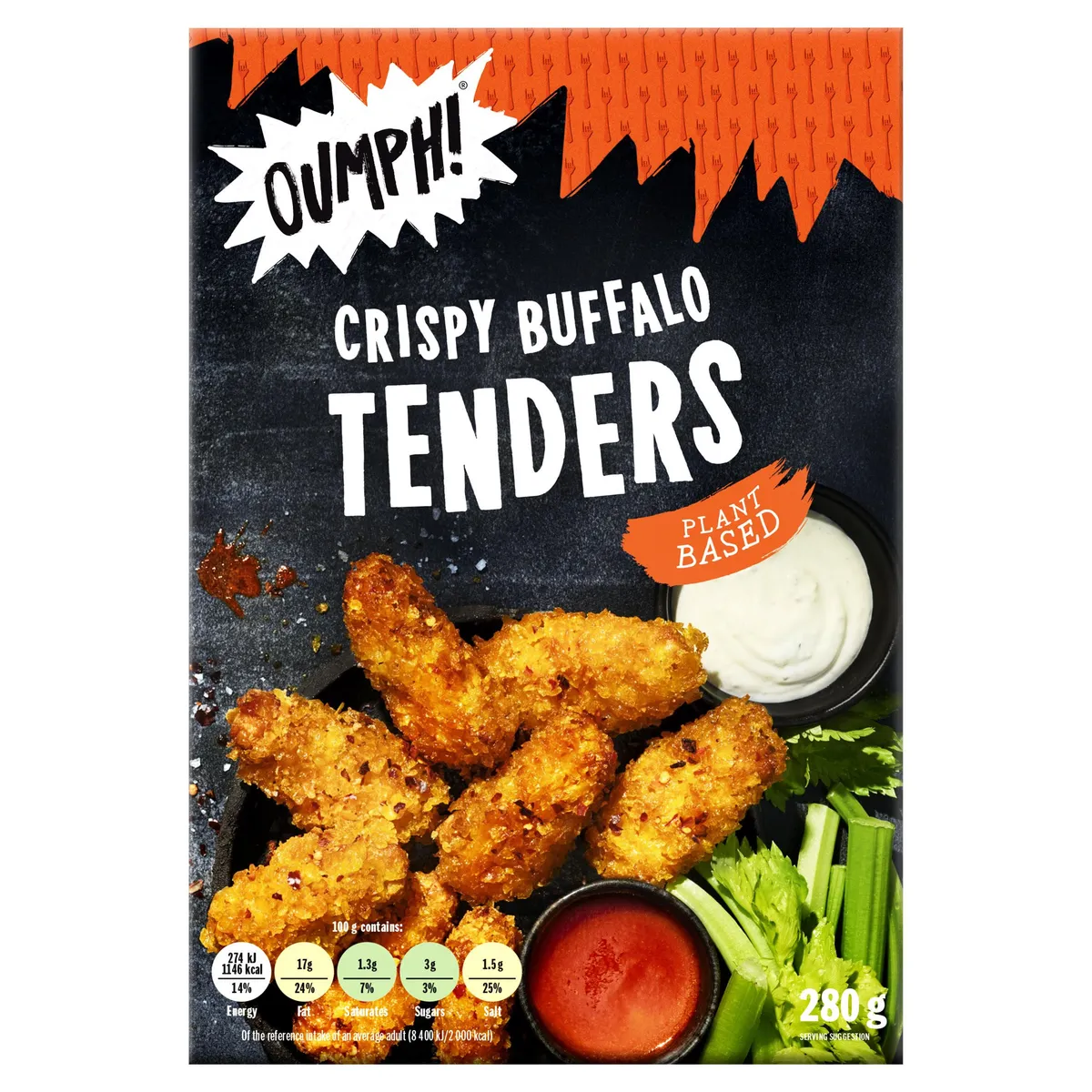 Oumph! Crispy Buffalo Tenders 280g 5 for £10 @ Iceland