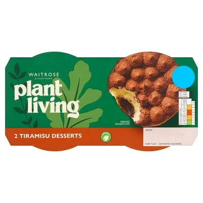 Waitrose Plant Living Vegan Tiramisu 180g £2.05 @ Waitrose