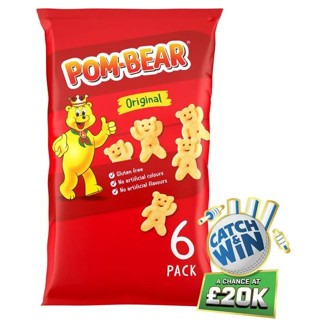 Pom-Bear Original Multipack Crisps 6x13g Nectar Price £1.50 @ Sainsbury's