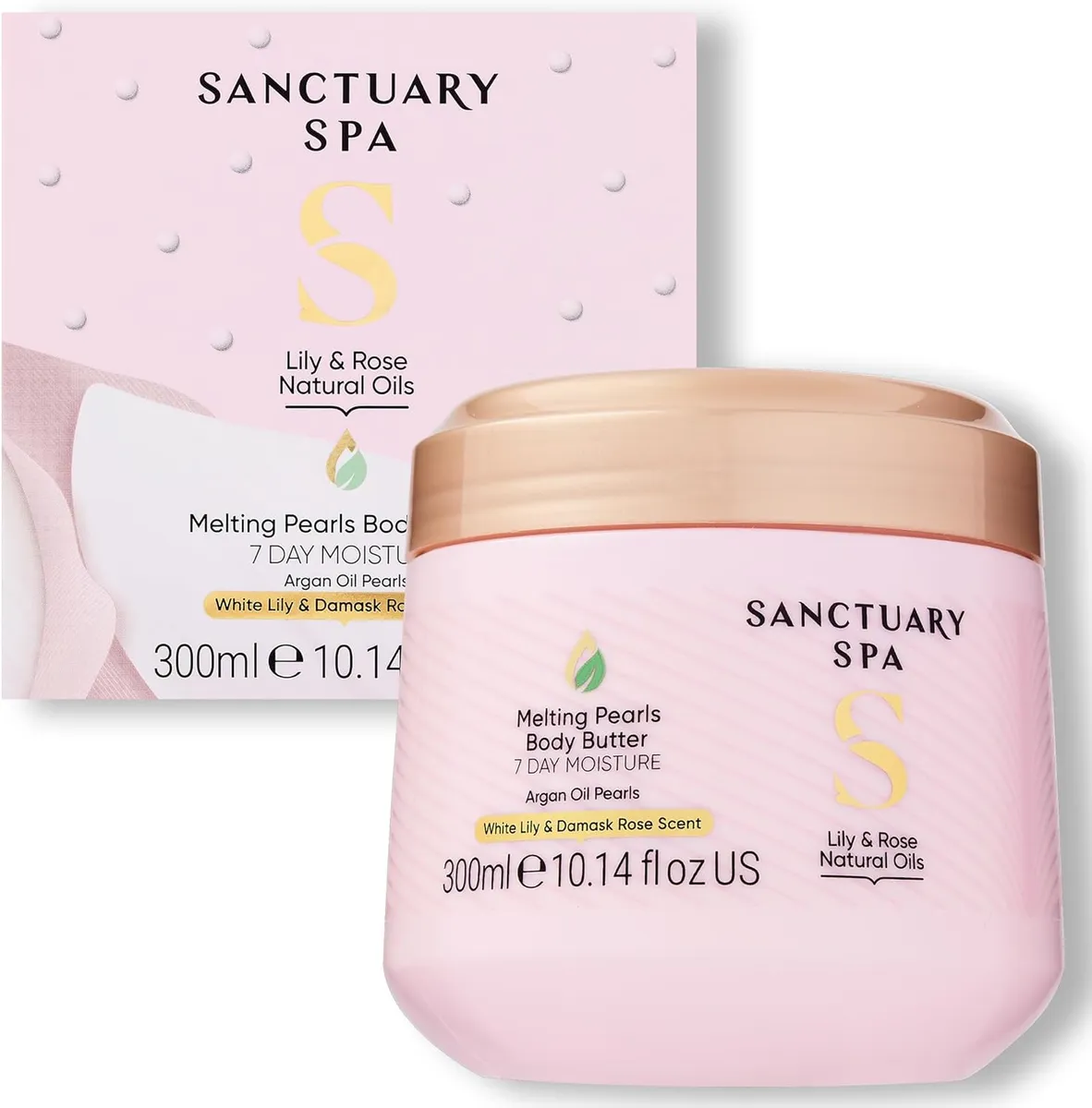 Sanctuary Spa Lily & Rose Melting Pearls Body Butter 300ml