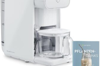 Springlane Kitchen Vegan Milk Maker Mila 600 ml, Plant-Based Auto Programs (Almond, Cashew, Oat, Soy, Coconut), No Soaking, Auto-Clean Function, Delay Start, Recipe Book, ONLY £44.50!