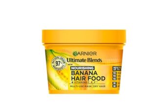 Garnier Hair Food Multi-use Hair Treatment Mask, Nourishes and Conditions, Ideal for Dry Hair, No Silicones, Vegan Formula, Banana, Ultimate Blends, 400ml – ONLY £4.49, RRP £8.99