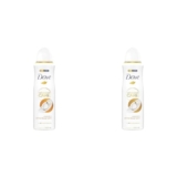 Dove Advanced Care Coconut & Jasmine Flower Scent Anti-perspirant Deodorant Spray with plant based moisturiser aerosol for 72 hour protection 200 ml (Pack of 2) | ONLY £6.00 RRP £14.00, (57% OFF!) w/ FREE DELIVERY