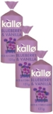Kallo Blueberry & Vanilla Corn & Rice Cakes, Wholegrain Low Fat Healthy Snacks for Adults & Children, Vegan Friendly, Gluten Free, No Artificial Flavours or Preservatives, Single Pack – 1 x 131g | ONLY £4.50 RRP £5.97, (25% OFF!) w/ FREE DELIVERY
