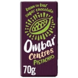 Vegan Chocolate Bar – Ombar Centres Pistachio – Organic Fair Trade Chocolate – Dairy and Gluten Free – Raw Cacao – 70g – Single Bar | ONLY £3.30 RRP £7.19, (54% OFF!) w/ FREE DELIVERY