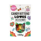 Candy Kittens Vegan Sweets LOVES (140g Bag), Rainbow Jelly, Gourmet Vegan Sweet Mix, Naturally Flavoured Gummies with Real Fruit Juice, Vegetarian Treats | ONLY £1.66 RRP £2.50, (34% OFF!) w/ FREE DELIVERY