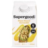SUPERGOOD BAKERY Vegan Scramble (1 x 500ml), Vegan Egg, Dairy Free Gluten Free Egg Alternative, Plant-Based Alternative, Egg Substitute, Vegan Omelette, Superfood Bakery, Makes 4 Servings | ONLY £3.20 RRP £5.99, (47% OFF!) w/ FREE DELIVERY