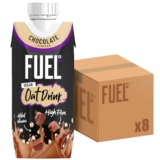 FUEL10K Vegan Chocolate Oat Breakfast Drink, High Fibre & Vitamins, 330 ml (Pack of 8) | ONLY £7.84 RRP £10.32, (24% OFF!) w/ FREE DELIVERY