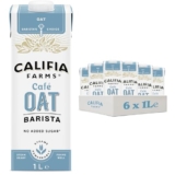 Califia Farms NEW Cafe Oat Barista Blend with Calcium – Same Great Recipe and Taste, No Added Sugar, Shelf Stable, Dairy Free, Lactose Free, Vegan, Free From Plant Based Drinks (6 x 1L) | ONLY £5.25 RRP £12.65, (58% OFF!) w/ FREE DELIVERY