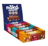Nakd Fruit & Nut Bar Variety Pack – Vegan – Healthy Snack – Gluten Free – 35g x 18 bars | ONLY £10.50 RRP £13.99, (25% OFF!) w/ FREE DELIVERY