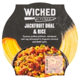 Wicked Kitchen Ready to Eat Meals, Jackfruit Dhal & Rice 300g Pot, Microwavable, Plant-Based, Dairy-Free, Instant Meal | ONLY £1.99 RRP £2.65, (25% OFF!) w/ FREE DELIVERY