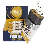 Pulsin – Choc Fudge Vegan Protein Bars – 12 x 57g – 14.8g Protein, 13.9g Fibre, 227 Kcal Per Serving – Gluten Free, Palm Oil Free and Dairy Free Snack Bar | ONLY £8.63 RRP £29.98, (71% OFF!) w/ FREE DELIVERY
