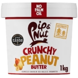 Pip & Nut – Crunchy Peanut Butter (1kg) | Natural Nut Butter, No Palm Oil, No Added Sugar, Hi-Oleic Peanuts, High in Unsaturated Fats, Gluten Free, Vegan, Dairy Free | ONLY £5.75 RRP £7.25, (21% OFF!) w/ FREE DELIVERY