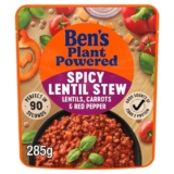 Ben’s Original Plant Powered Spicy Lentil Stew Pouch 285g | ONLY £1.75 RRP £2.49, (30% OFF!) w/ FREE DELIVERY