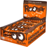 Roobar Chocolate Covered Peanut Bar – 100% Organic Vegan Bar. Dairy & Gluten Free, No Added Refined Sugar 16 x 30g – £14.72 Subscribe & Save