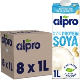 Alpro Soya Plant-Based Long Life Drink, Vegan & Dairy Free, 1L Pack of 8